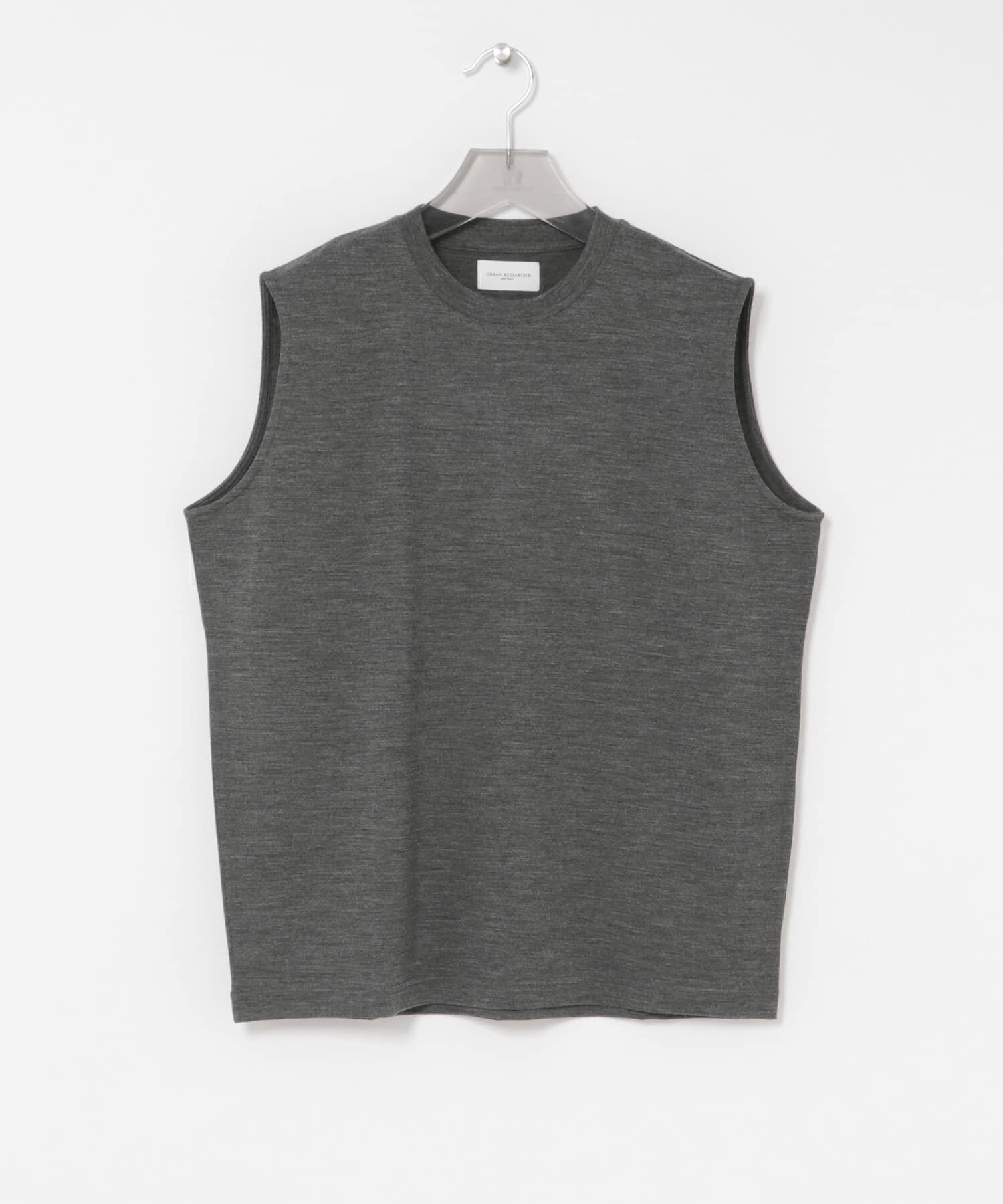 URBAN RESEARCH「new basic　WASHABLE MERINO WOOL NO-SLEEVE」|Tシャツ・カットソー|