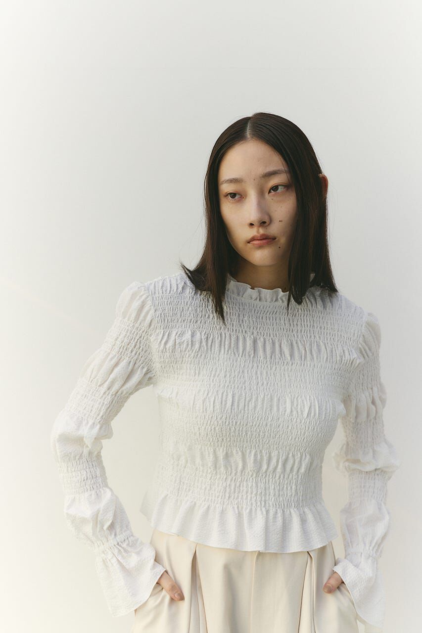 STYLEMIXER「サッカーシャーリングトップ」|シャツ・ブラウス|WHT