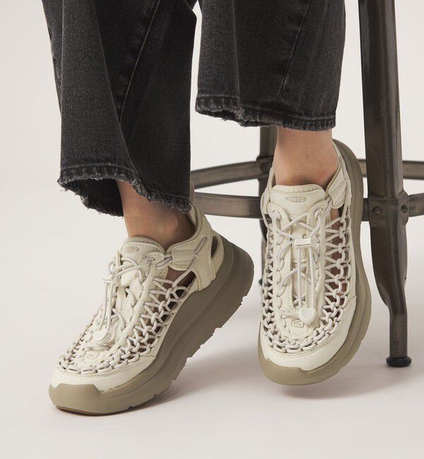UNITED ARROWS green label relaxing「【WEB限定】＜KEEN＞ユニーク ダブルケー シューズ」|スニーカー|OFF WHITE