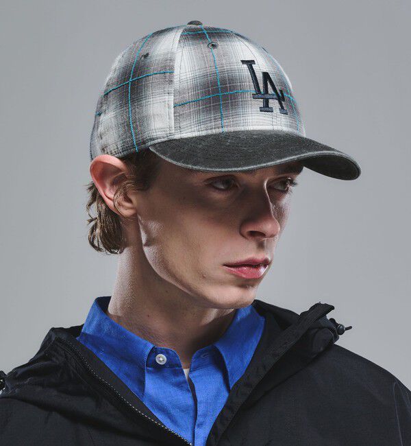 UNITED ARROWS green label relaxing「【別注】＜NEW ERA＞GLR チェック 9THIRTY キャップ」|キャップ・キャスケット|MD.GRAY
