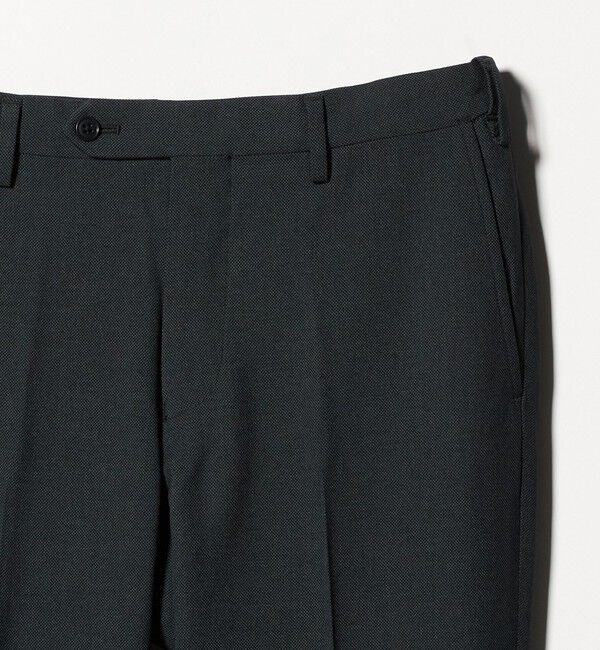 UNITED ARROWS green label relaxing「A+ COOL ポリエステル バーズアイ スタンダード アジャスター NP スラックス -ウォッシャブル・ストレッチ」|スラックス|