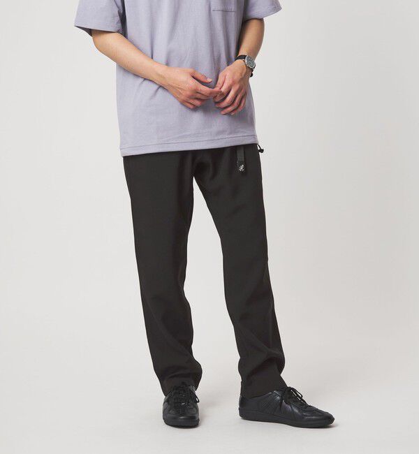 UNITED ARROWS green label relaxing「【別注】＜Gramicci＞ ポリエステル トロ ナロー テーパード イージーパンツ」|その他|BLACK