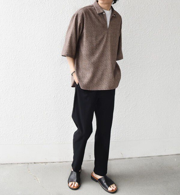 SHIPS any「SHIPS any:〈UVカット〉FUTURE LINEN CANVAS リネンライク スキッパー プルオーバーシャツ◆」|シャツ・ブラウス|