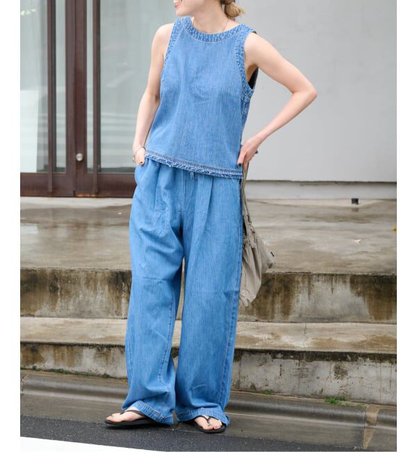 OUTDOOR PRODUCTS Usual Things「≪予約 追加≫ULTデニムイージースラックス」|デニム|