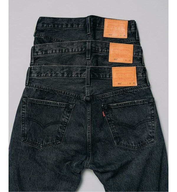 EDIFICE「LEVI&rsquo;S(R)/リーバイス(R) 別注 BIG E 501(R) BLACK L28」|デニム|
