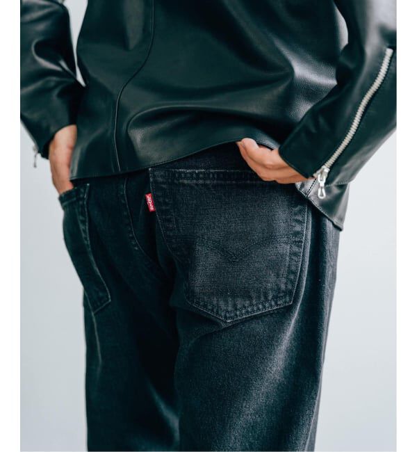 EDIFICE「LEVI&rsquo;S(R)/リーバイス(R) 別注 BIG E 501(R) BLACK L28」|デニム|