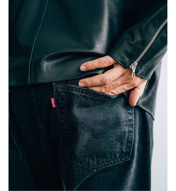 EDIFICE「LEVI&rsquo;S(R)/リーバイス(R) 別注 BIG E 501(R) BLACK L28」|デニム|