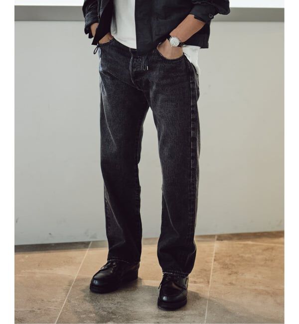 EDIFICE「LEVI&rsquo;S(R)/リーバイス(R) 別注 BIG E 501(R) BLACK L28」|デニム|