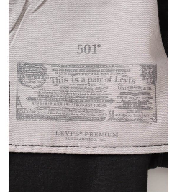 EDIFICE「LEVI&rsquo;S(R)/リーバイス(R) 別注 BIG E 501(R) BLACK L28」|デニム|