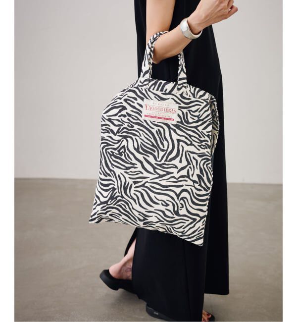 FRAMeWORK「≪追加≫YA GOOD IDEAS BIG TAG FABRIC トート 2」|トートバッグ|ホワイト