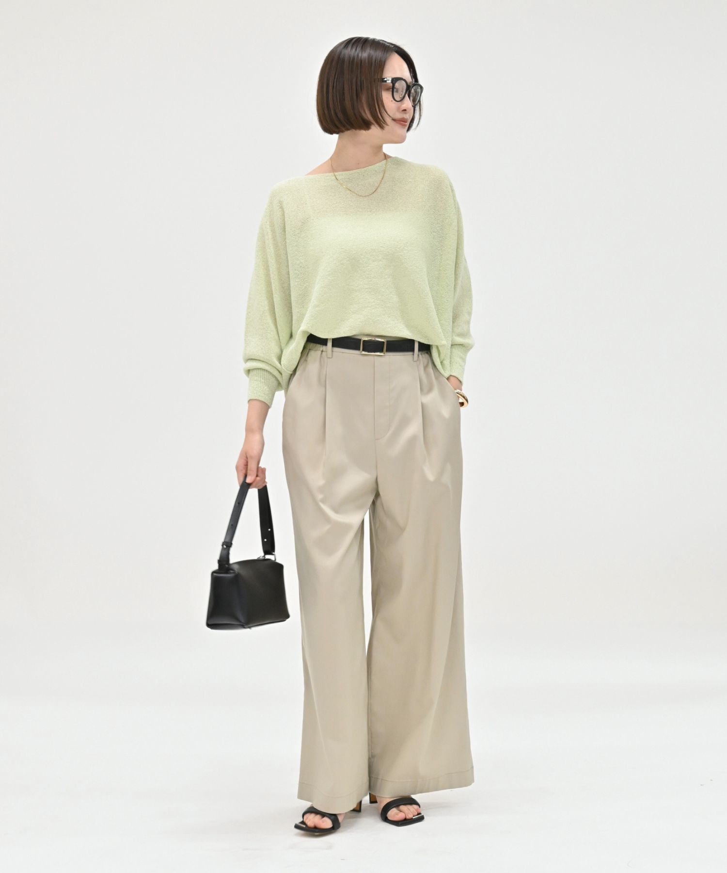 qualite「【夏まで快適に着られる】camifine ニットプルオーバー」|Tシャツ・カットソー|