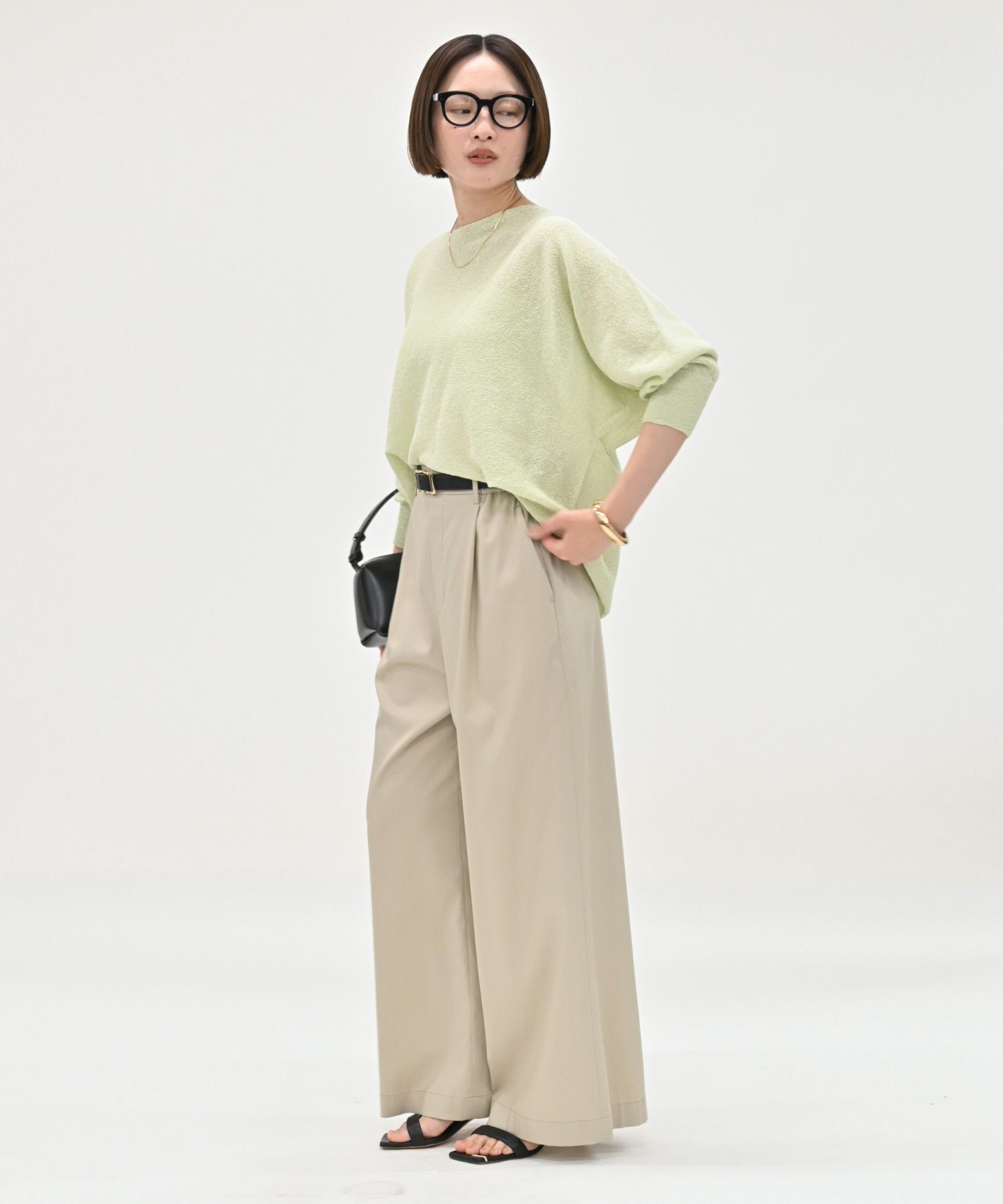 qualite「【夏まで快適に着られる】camifine ニットプルオーバー」|Tシャツ・カットソー|