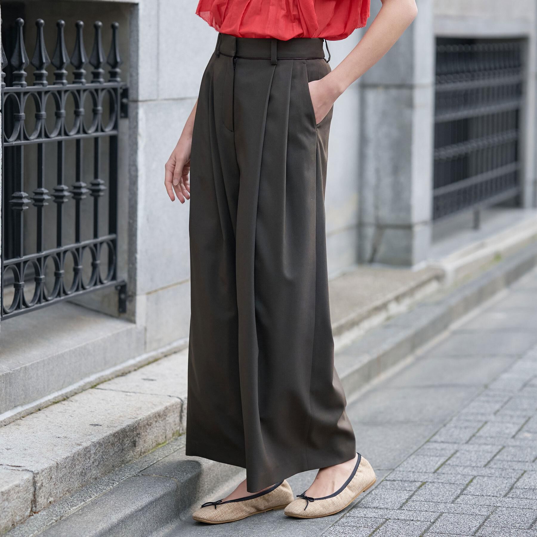 DRESSTERIOR「イージーケアー クールタッチ ワイドパンツ」|その他|