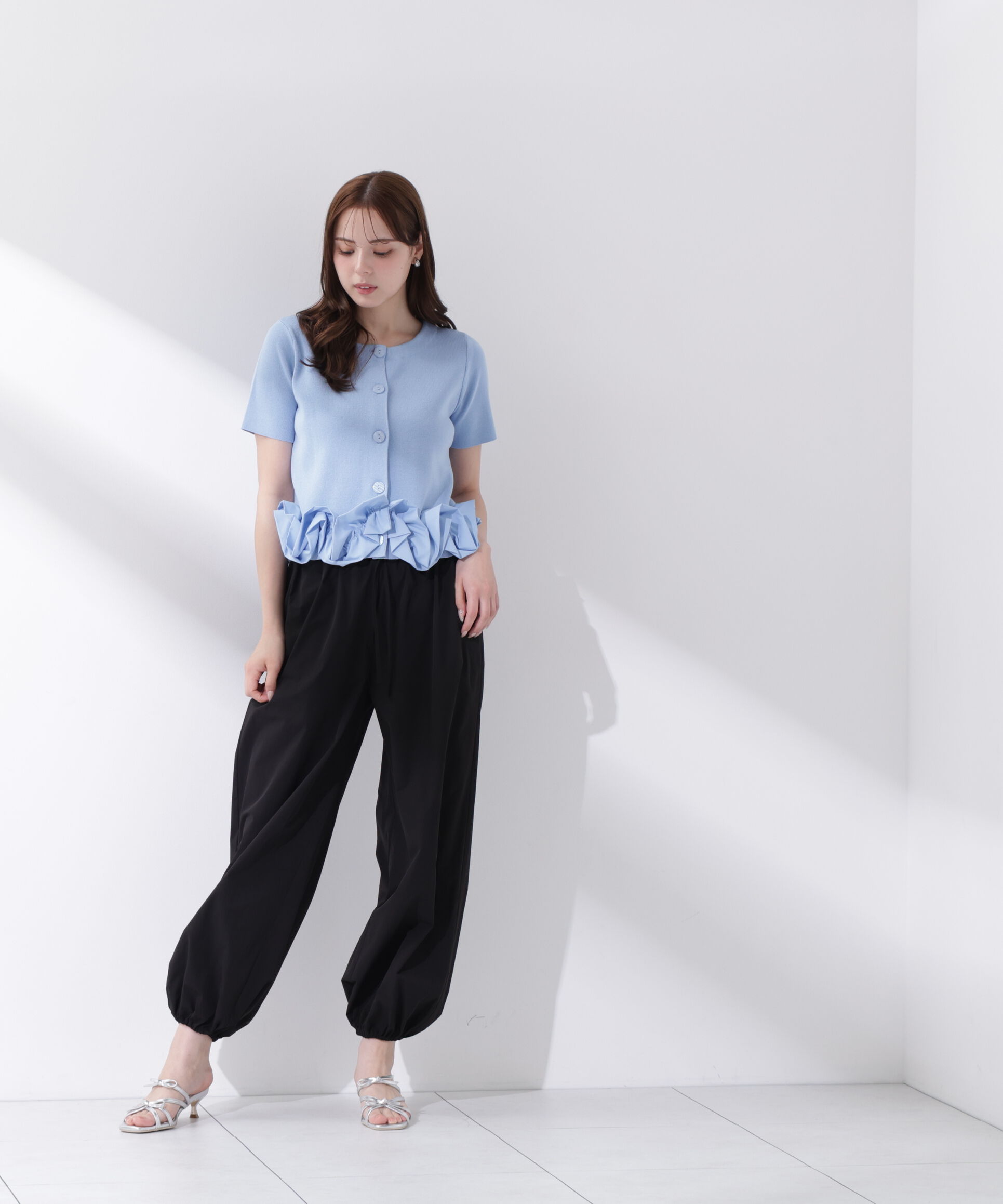 PROPORTION BODY DRESSING「〈a/mie〉半袖ホイップヘムカーディガン」|カーディガン|