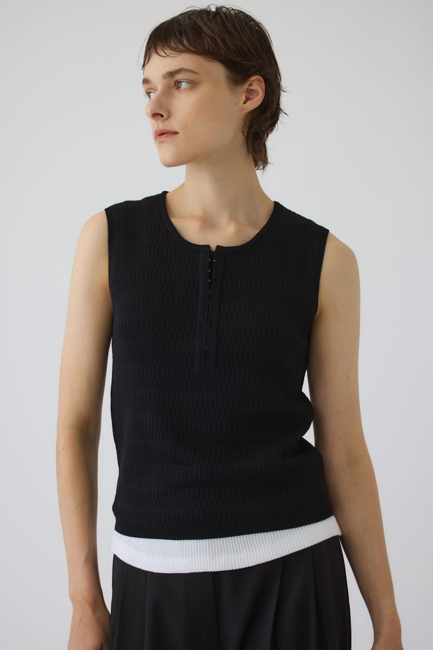RIM.ARK 「Round neck hook tank」|タンクトップ|