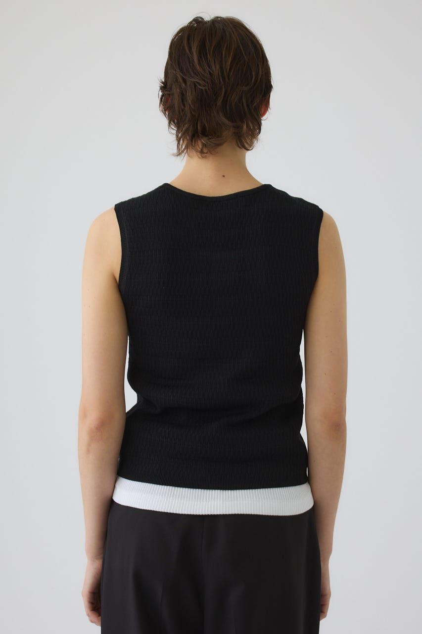 RIM.ARK 「Round neck hook tank」|タンクトップ|