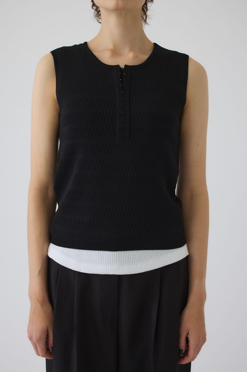RIM.ARK 「Round neck hook tank」|タンクトップ|