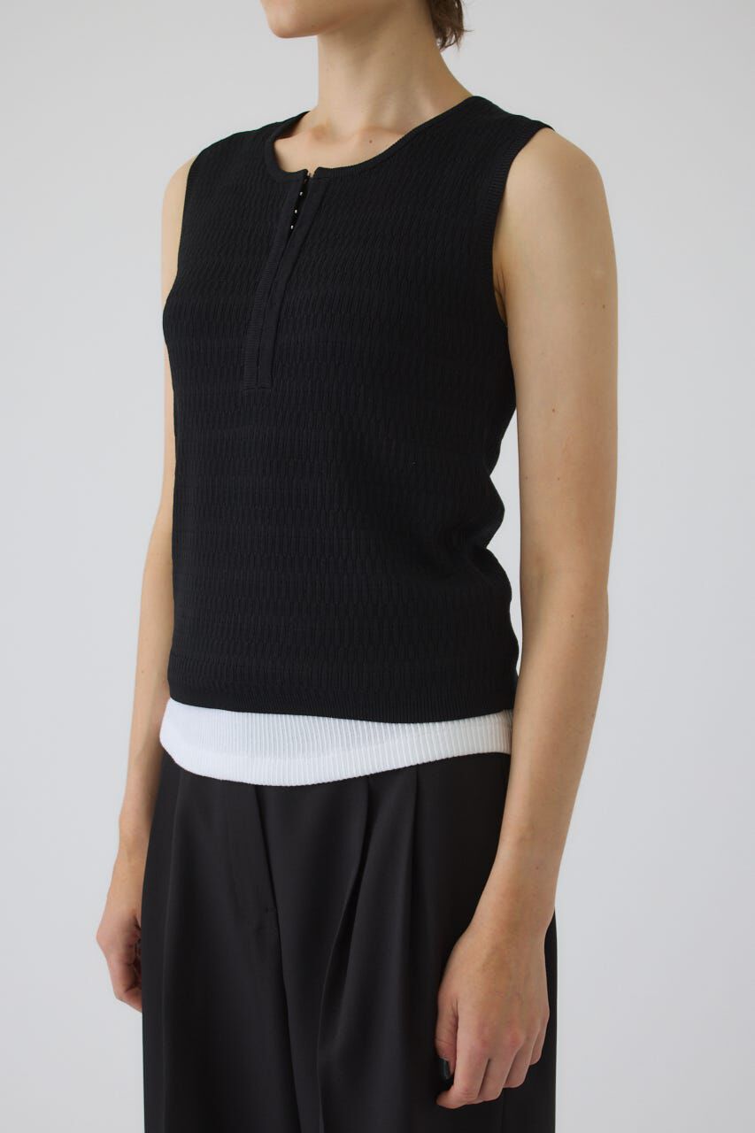 RIM.ARK 「Round neck hook tank」|タンクトップ|