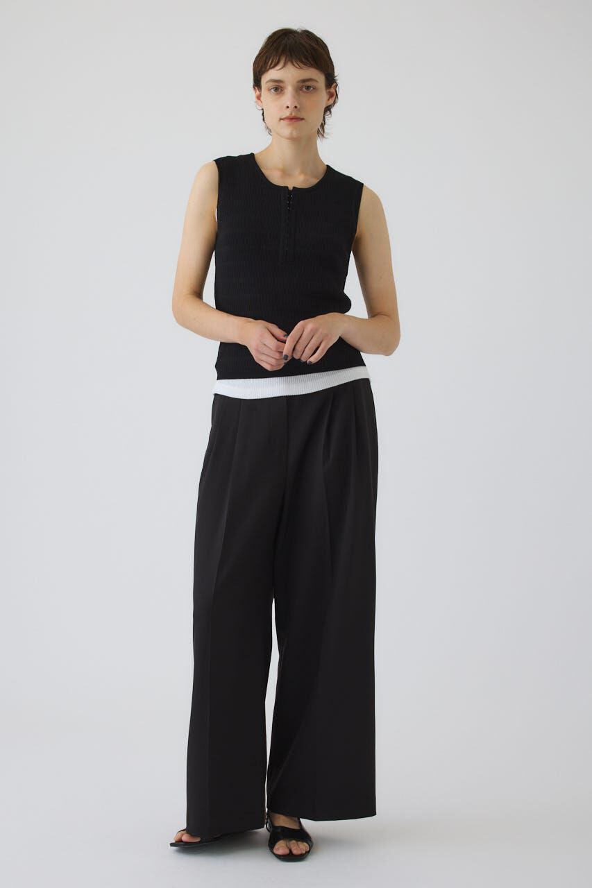 RIM.ARK 「Round neck hook tank」|タンクトップ|