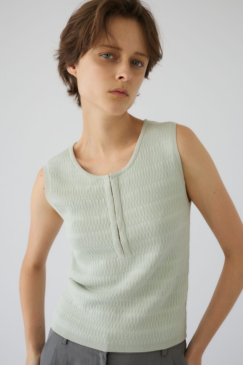 RIM.ARK 「Round neck hook tank」|タンクトップ|L/KHA1