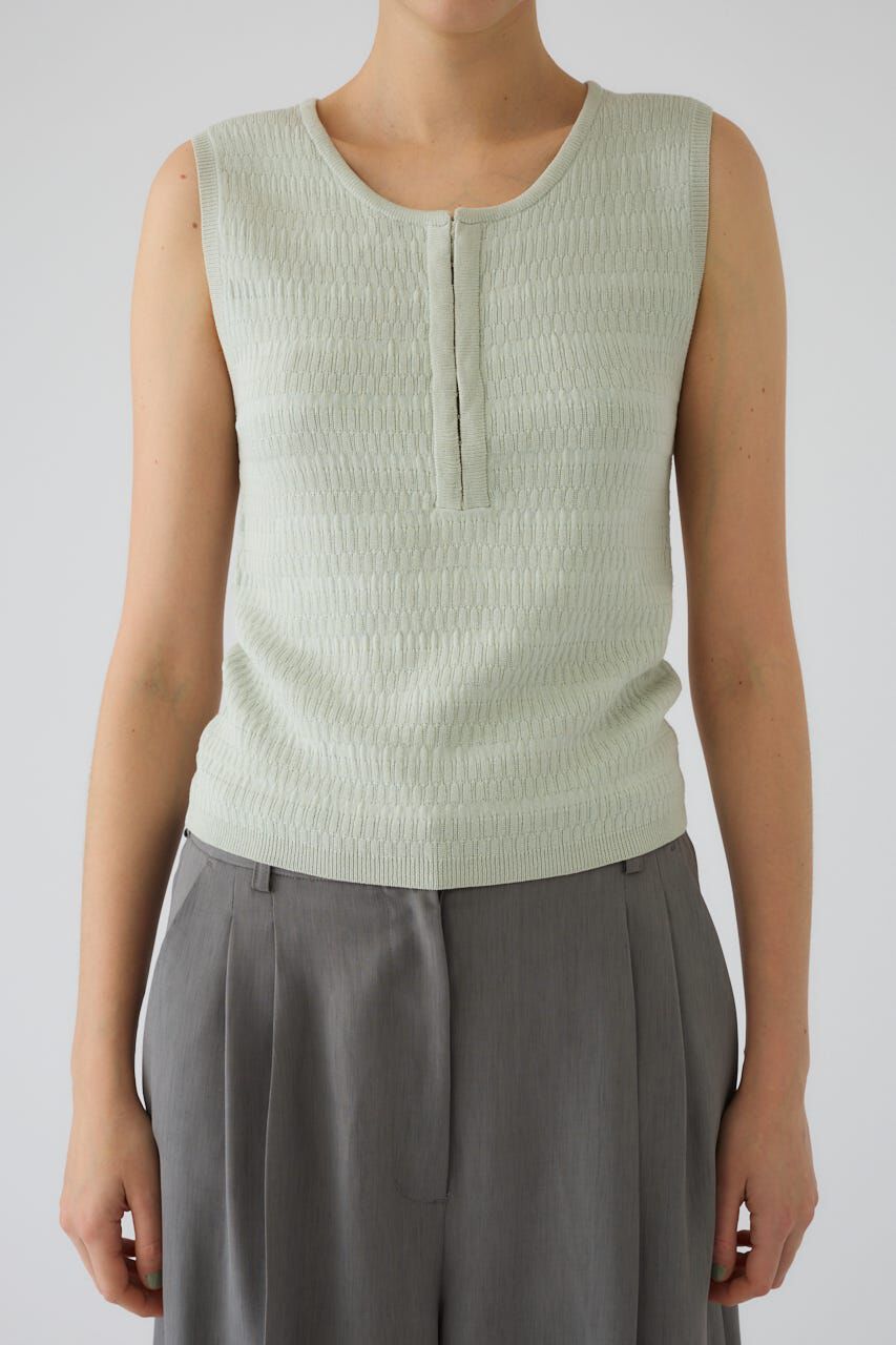 RIM.ARK 「Round neck hook tank」|タンクトップ|