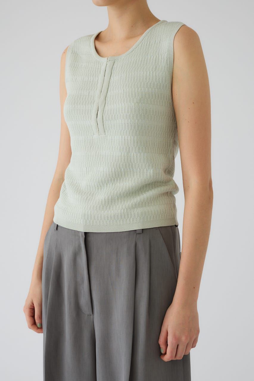RIM.ARK 「Round neck hook tank」|タンクトップ|
