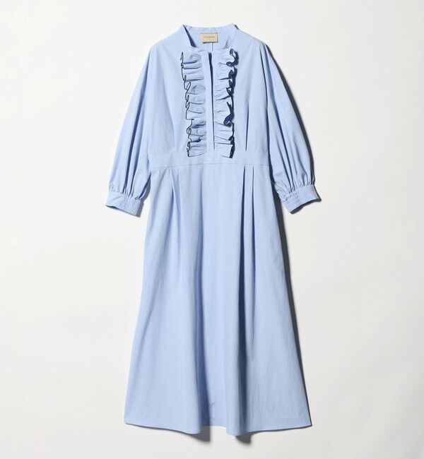 UNITED ARROWS「メロー フリル ワンピース ‐防しわ 吸水速乾 UVカット 遮熱性 接触冷感 ウォッシャブル‐」|ワンピース|