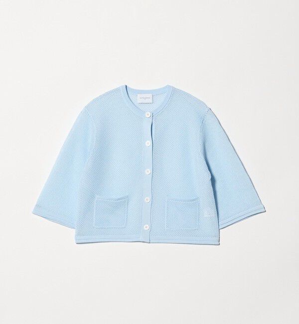 UNITED ARROWS「コットン メッシュ カーディガン」|カーディガン|LT.BLUE