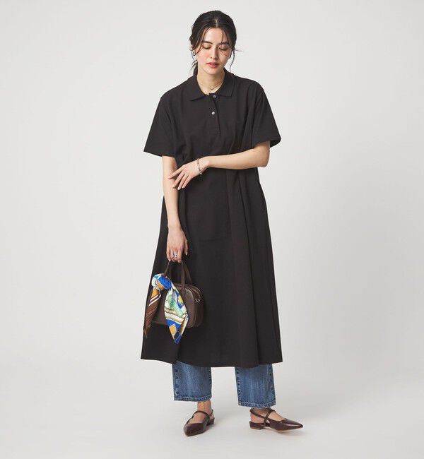 UNITED ARROWS green label relaxing「【別注】＜LACOSTE＞ポロドレス」|ワンピース|DK.BROWN