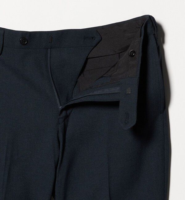 UNITED ARROWS green label relaxing「A+ COOL ポリエステル バーズアイ スタンダード アジャスター NP スラックス -ウォッシャブル・ストレッチ」|スラックス|