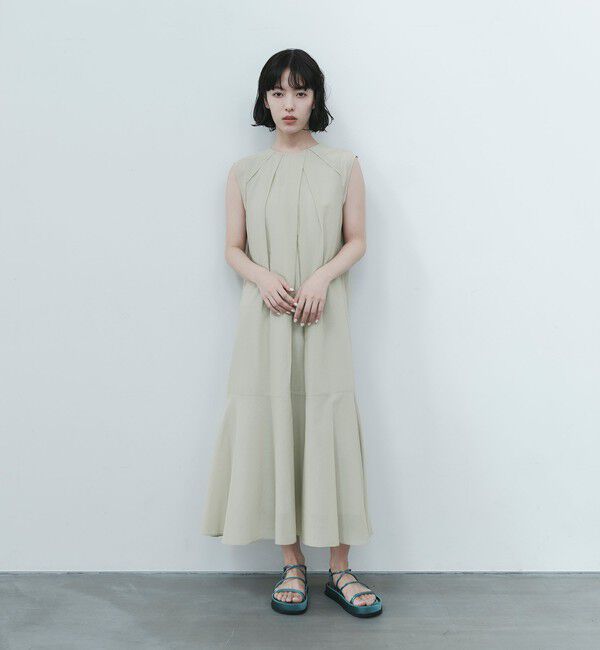 EMMEL REFINES「＜EMMEL REFINES＞EM C/PEシフォン 2WAY ワンピース」|ワンピース|LIME