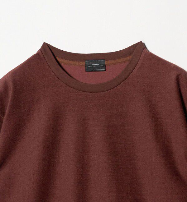 UNITED ARROWS green label relaxing「ポリエステル ウール ツイル インレー 半袖 Tシャツ カットソー」|Tシャツ・カットソー|