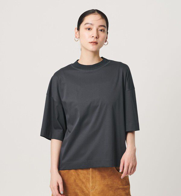 BEAUTY&YOUTH UNITED ARROWS「コットン オーバーサイズ フォルム Tシャツ」|Tシャツ・カットソー|BLACK