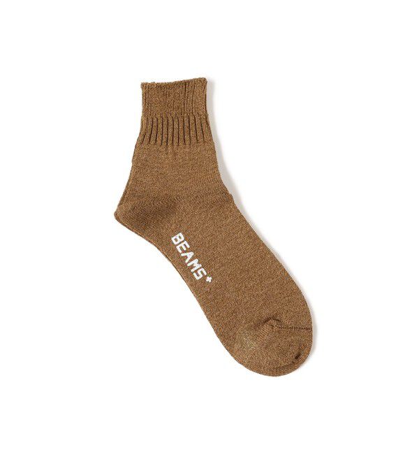 BEAMS PLUS「BEAMS PLUS｜WASHI Short Rib Socks｜メンズ  靴下｜日本製 ｜通気性 吸湿性｜」|ソックス|BROWN