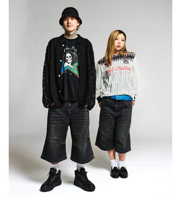 JOINT WORKS「ラインストーン デニムショーツ / J Rhine Stone Denim Shorts」|その他|