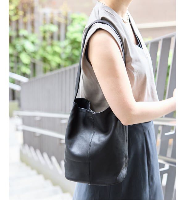 IENA「Morphee/モルフェ CYLINDER(S size)BLACK バッグ」|ショルダー・メッセンジャー|