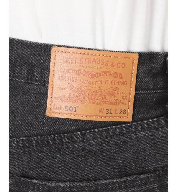 EDIFICE「LEVI&rsquo;S(R)/リーバイス(R) 別注 BIG E 501(R) BLACK L28」|デニム|