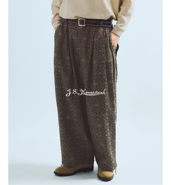 J.S.Homestead「J.S.Homestead / アラベスク エア クルー パンツ」|スラックス|