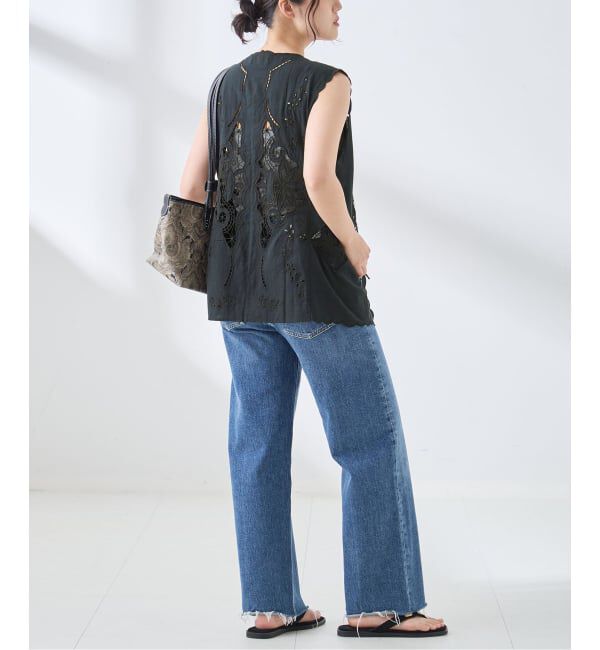 journal standard L'essage「《予約》刺繍レースベスト」|シャツ・ブラウス|