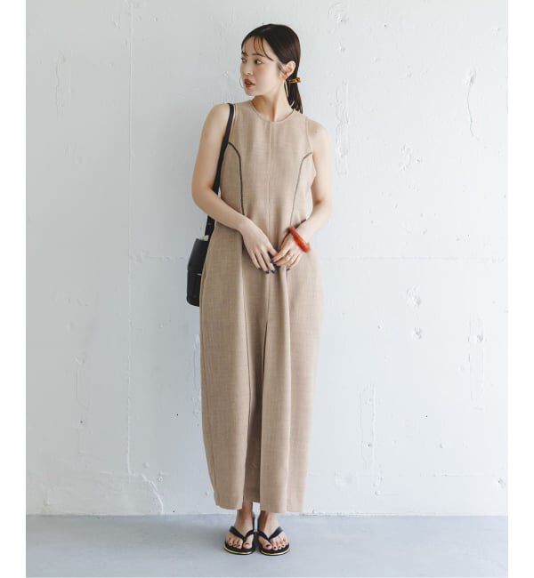 NOBLE「【洗える】ドンゴロスカーブワンピース」|ワンピース|