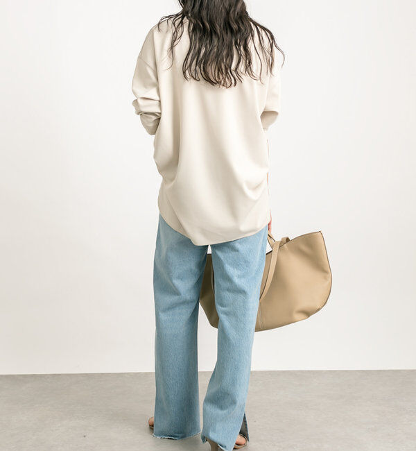  「【全骨格美脚見え！】slit DENIM」|デニム|