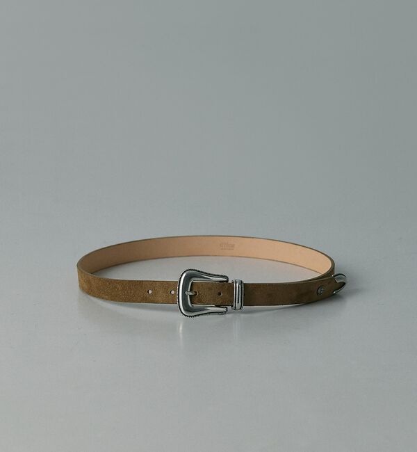 ABAHOUSE「【UNISEX】 KUDU NAKED LEATHER PUNTAIL BELT」|ベルト|ベージュ