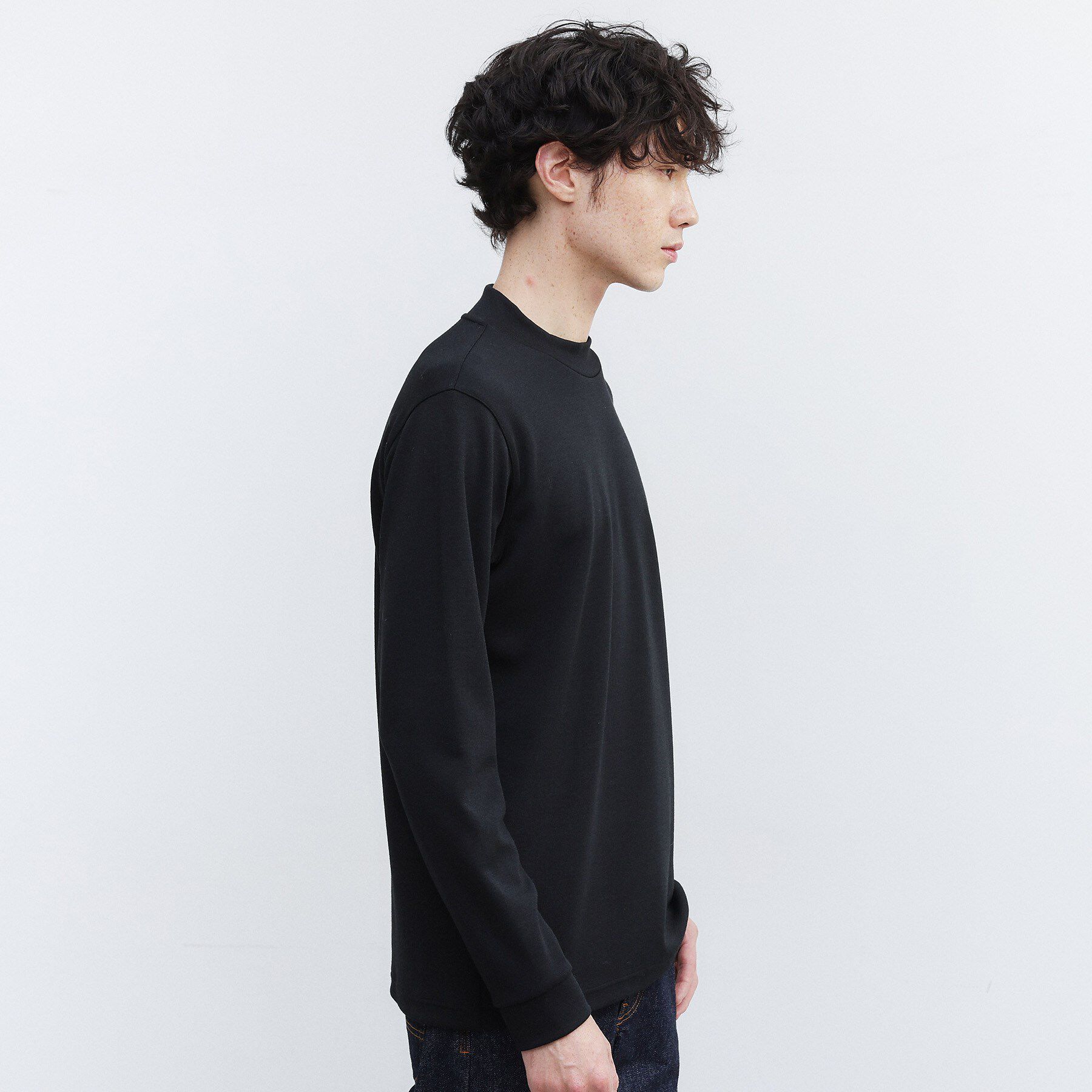 TAKEO KIKUCHI「ウール混 モックネック プルオーバー」|Tシャツ・カットソー|