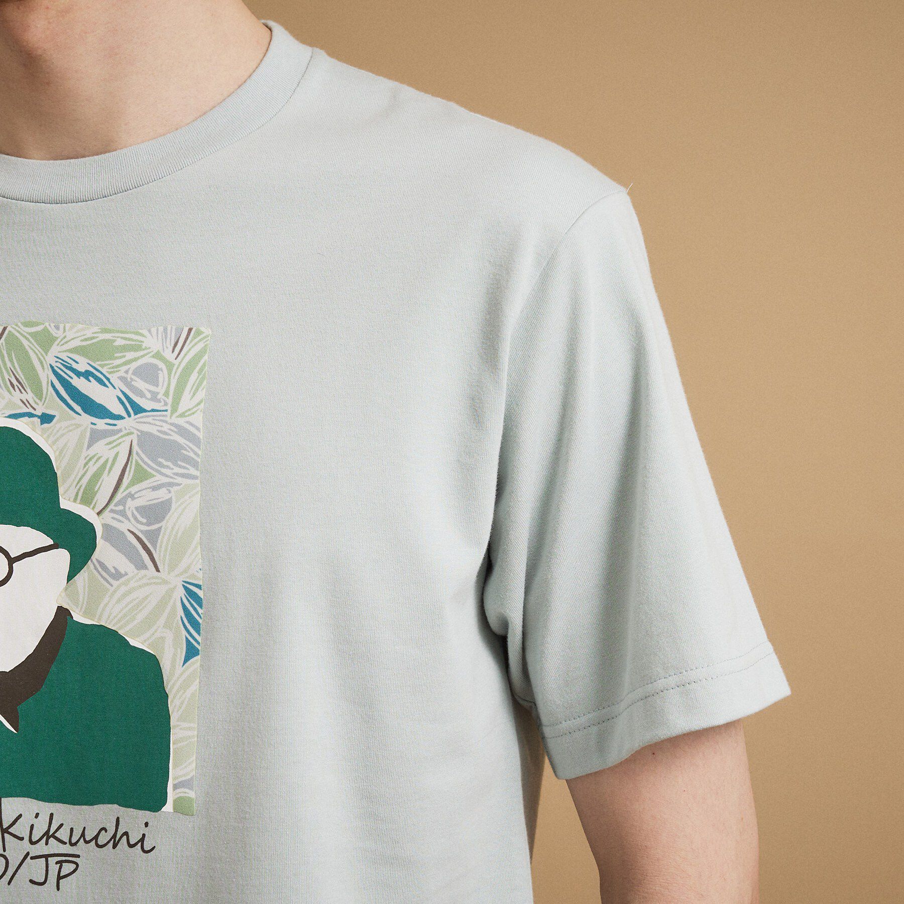 TAKEO KIKUCHI「カカオ柄スクエアプリント 天竺Tシャツ」|Tシャツ・カットソー|