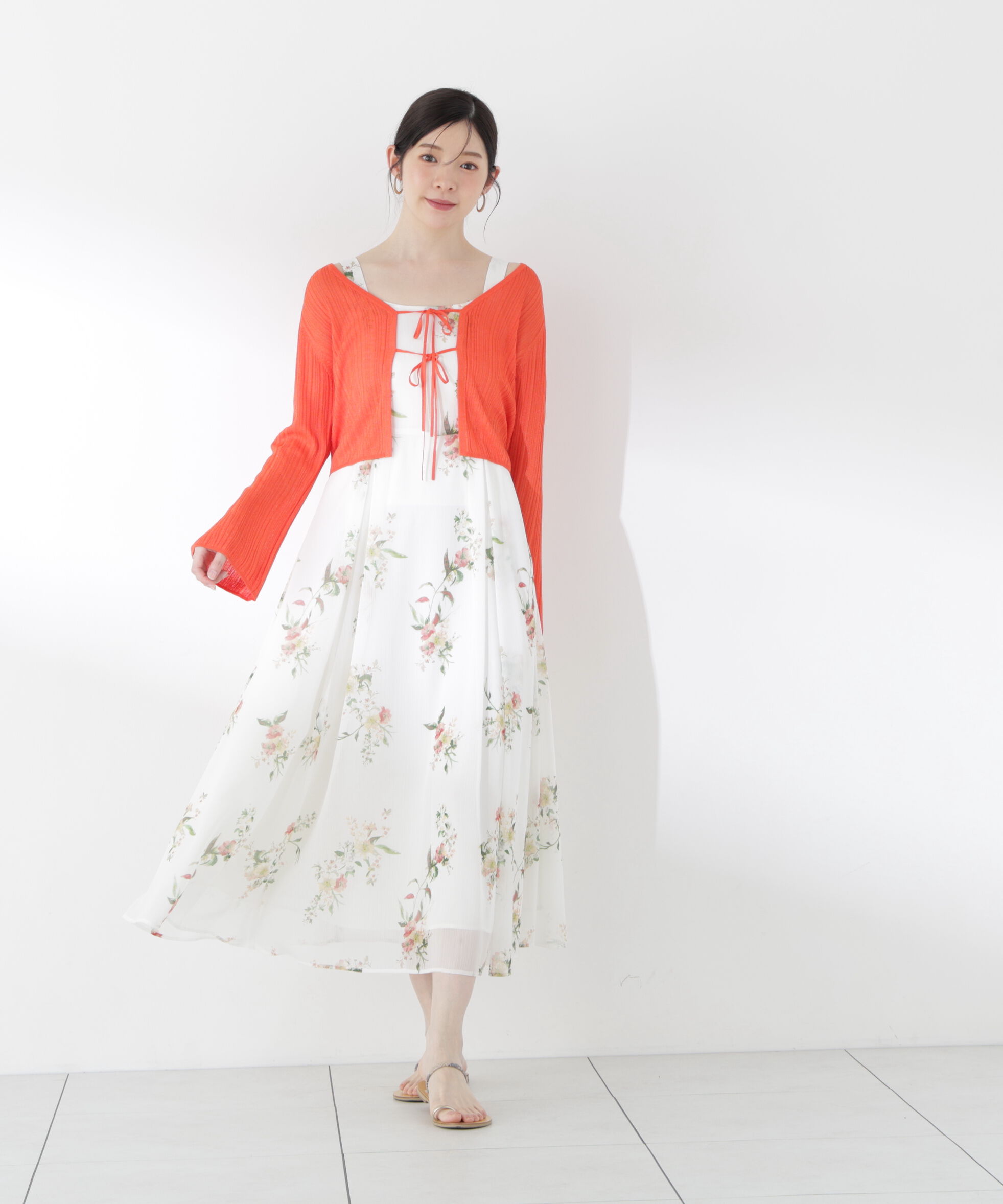 PROPORTION BODY DRESSING「シアーリブカーディガン」|カーディガン|