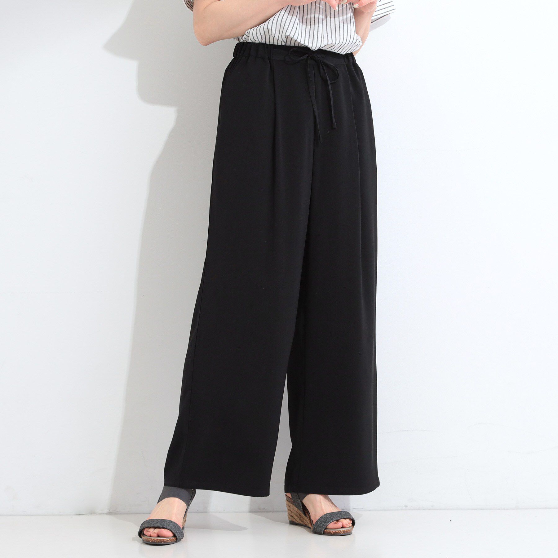 SHOO･LA･RUE「とろみイージーワイドパンツ」|その他|