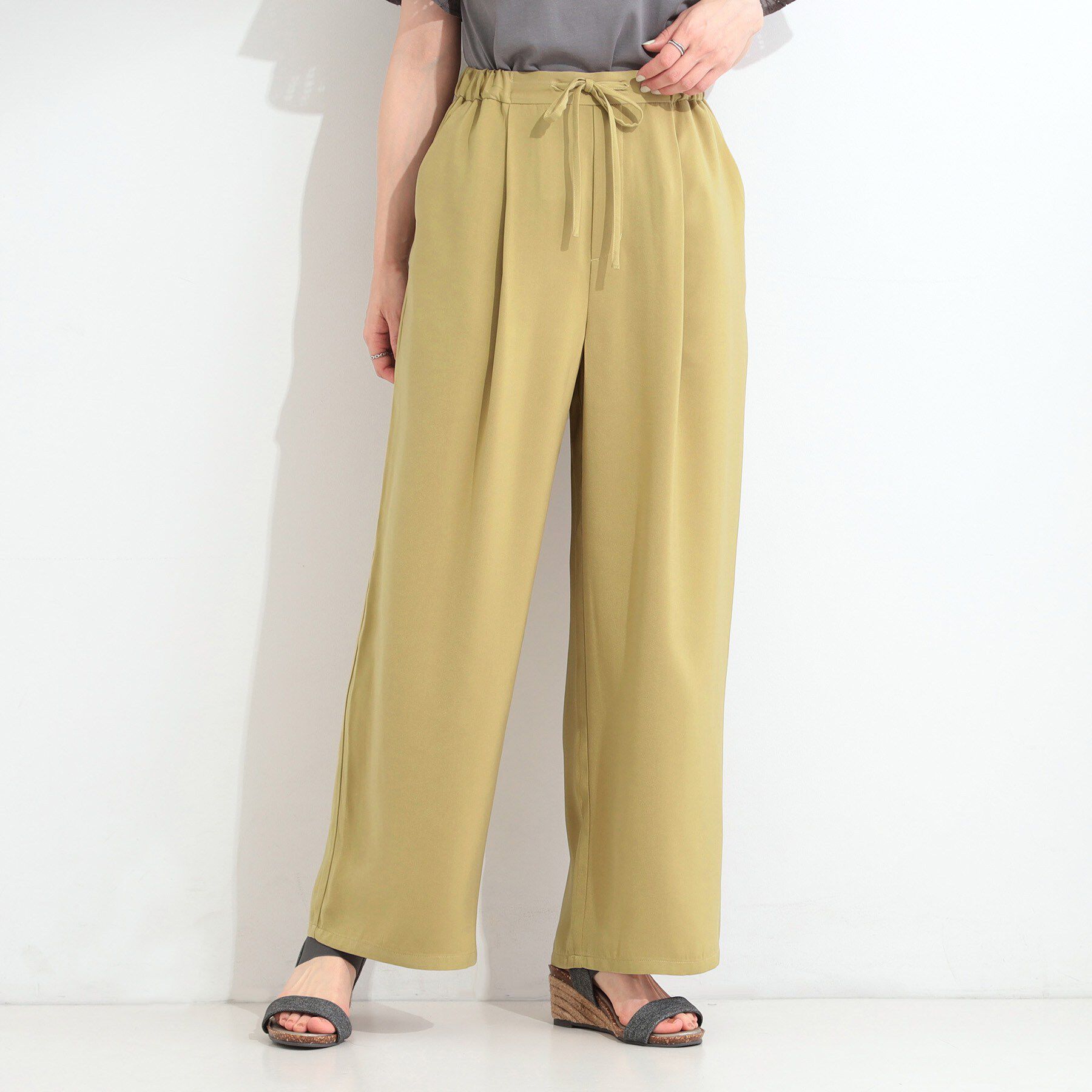 SHOO･LA･RUE「とろみイージーワイドパンツ」|その他|