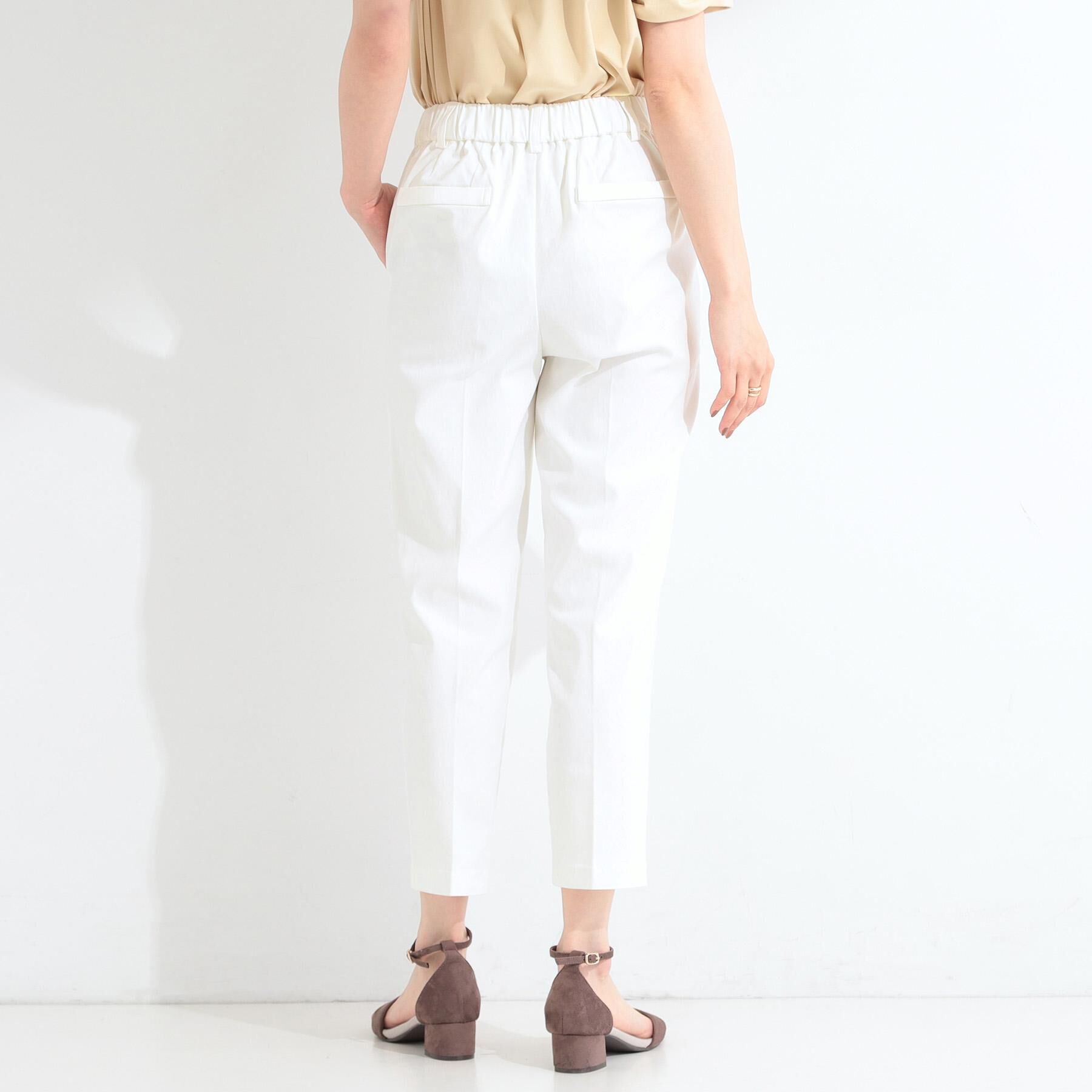 SHOO･LA･RUE「【ひんやり／着丈が選べる/S-LL】脚のラインを拾いにくい ストレッチ スティックパンツ」|その他|