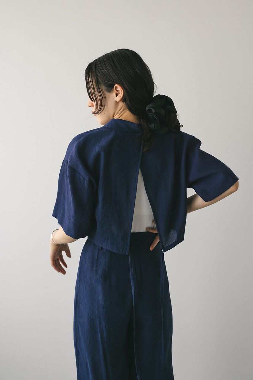 STYLEMIXER「バックオープンワッシャーシャツ」|シャツ・ブラウス|