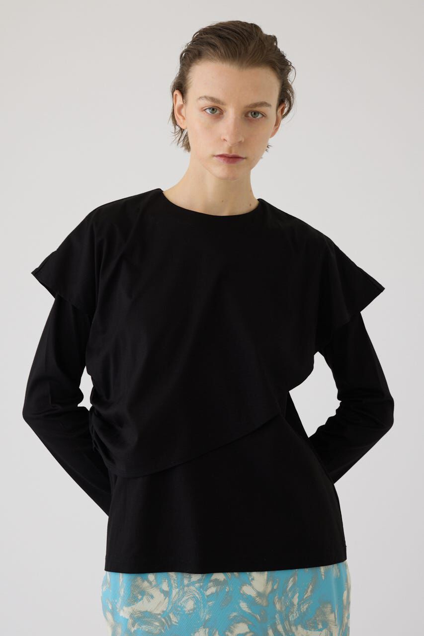 RIM.ARK 「Layered gather cut tops」|Tシャツ・カットソー|